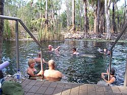 Swimmers at Bitter Springs Mataranka